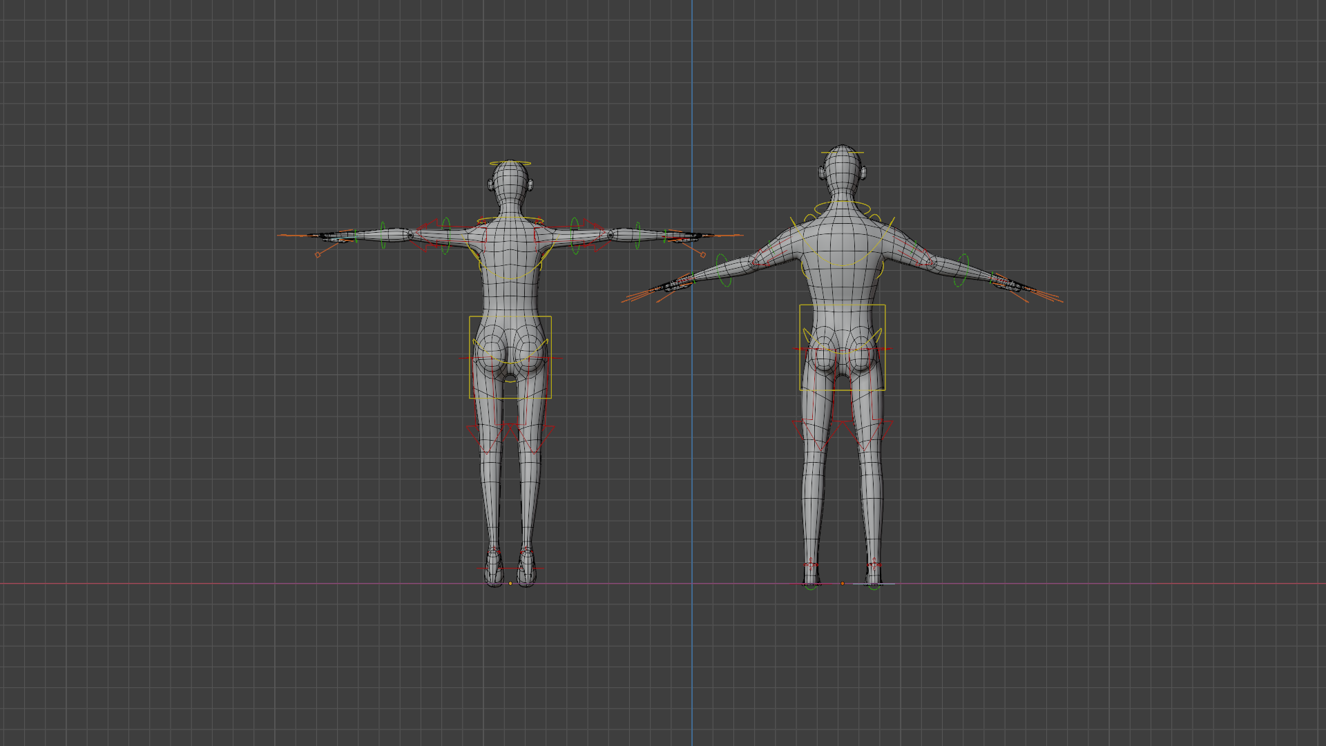 Rigged Low poly Male and Female Basemesh for Animation  preview image 4